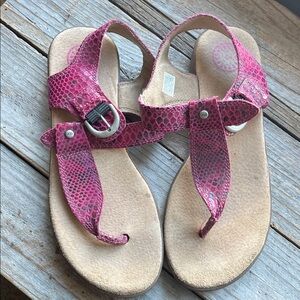 UGG Pink Textured Sandals